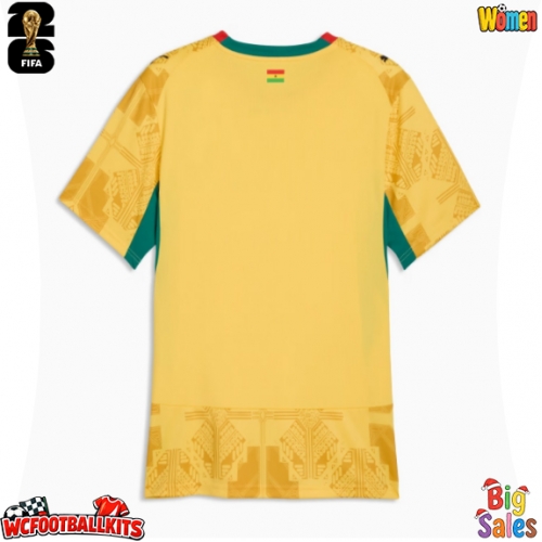 Ghana Replica Away Stadium Shirt for Women World Cup 2026 Short Sleeve